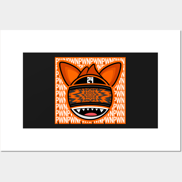 PWN VR Gamer Fox PWNZR Wall Art by MOULE